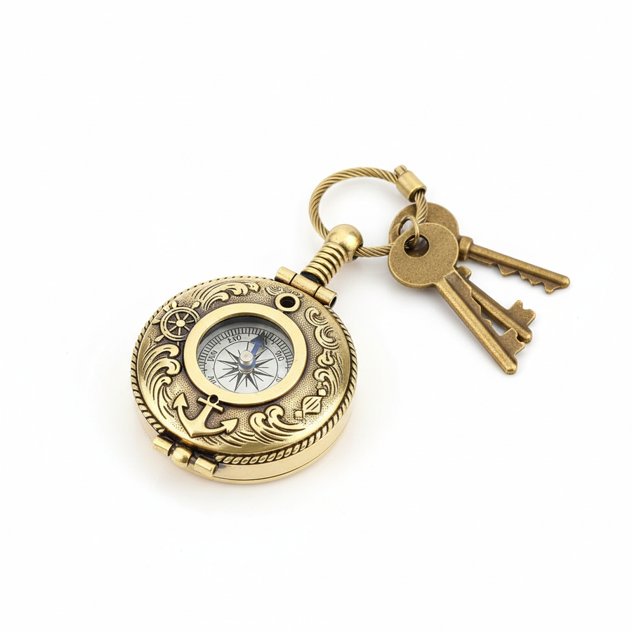 Nautical Compass Keychain