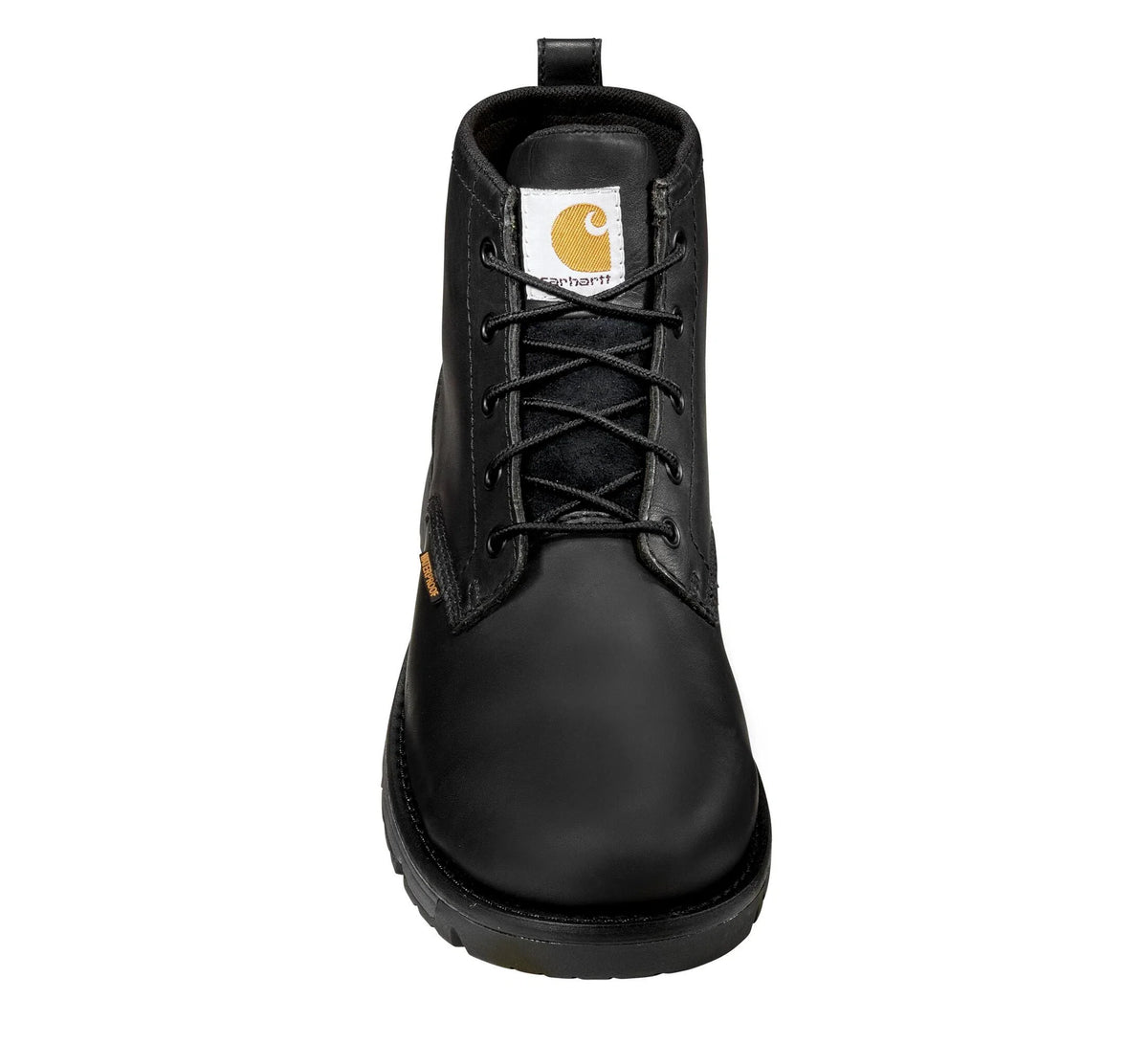 Waterproof Steel Toe Wedge Work Boot - Black