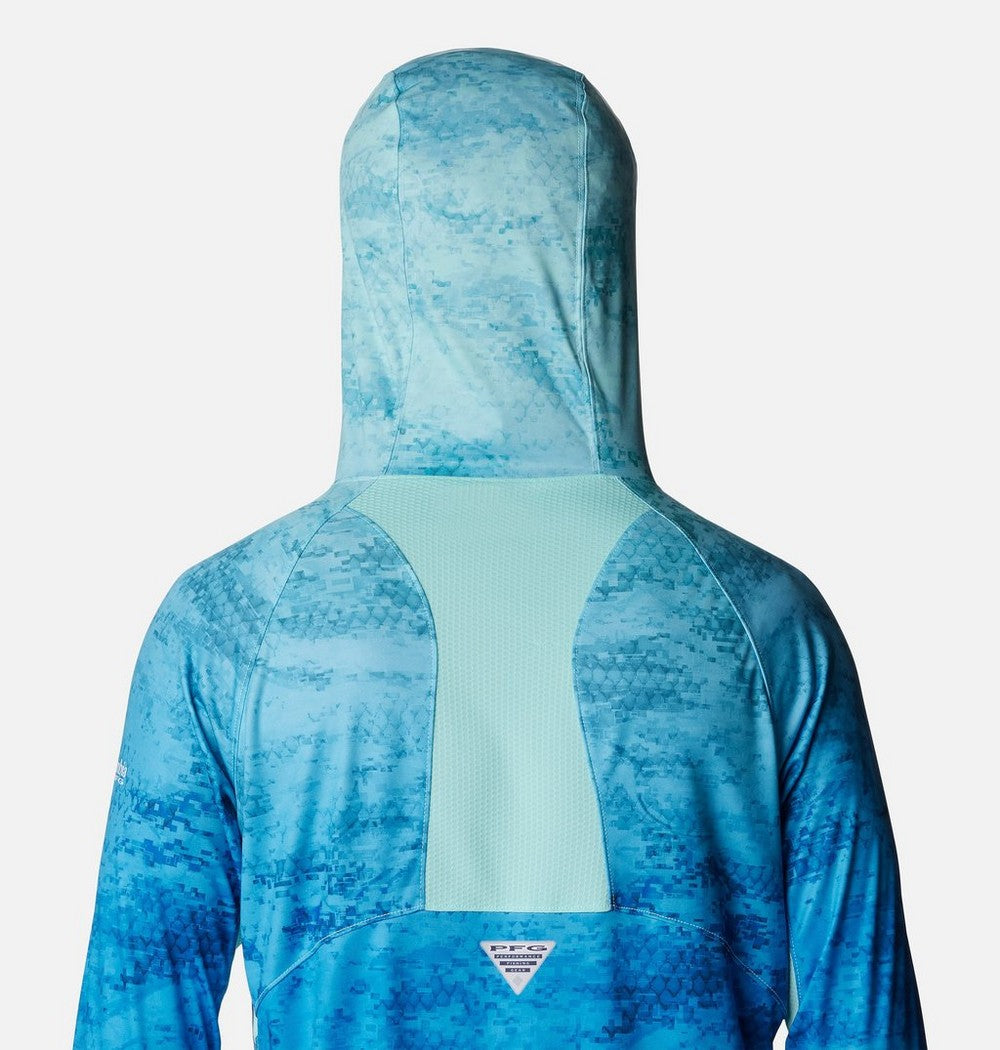 Men's Ventilated UPF 50 Sun Hoodie - Teal