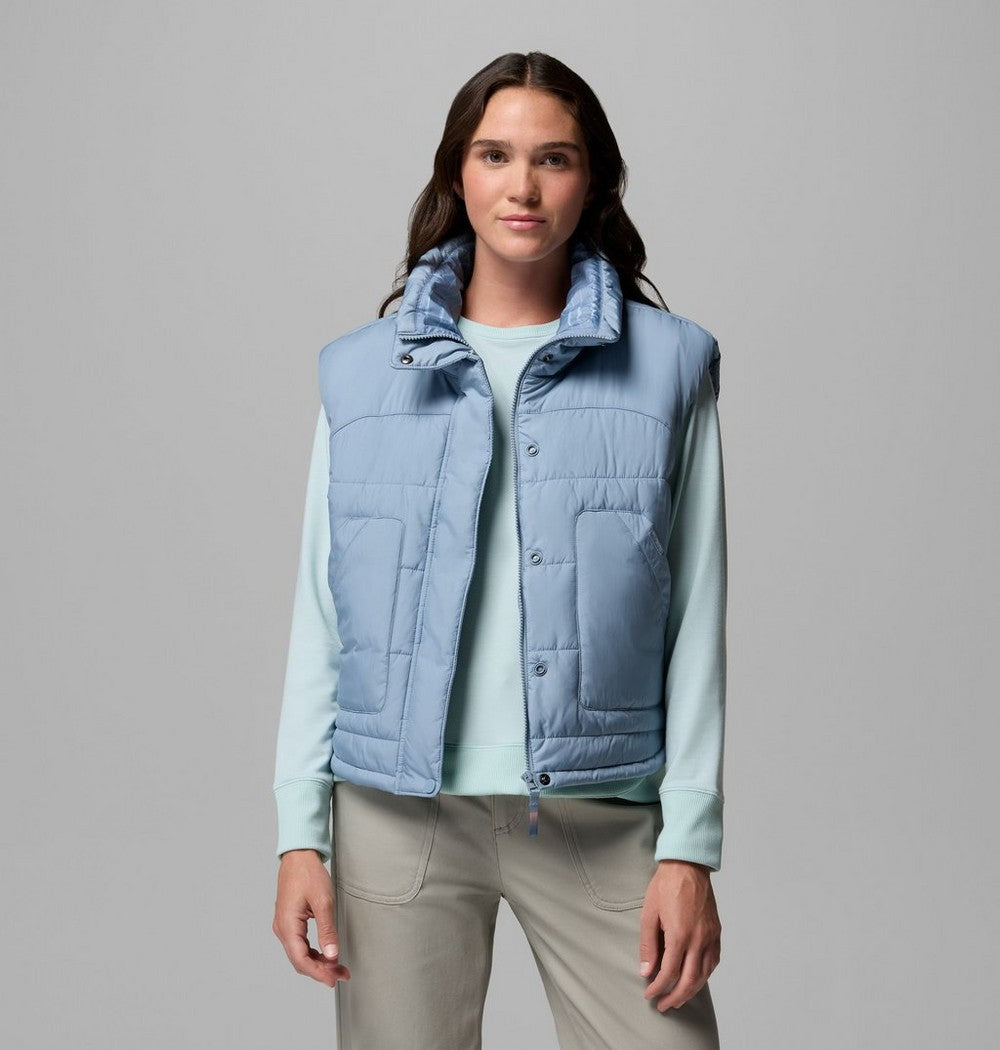 Women's Water-Resistant Insulated Vest - Blue