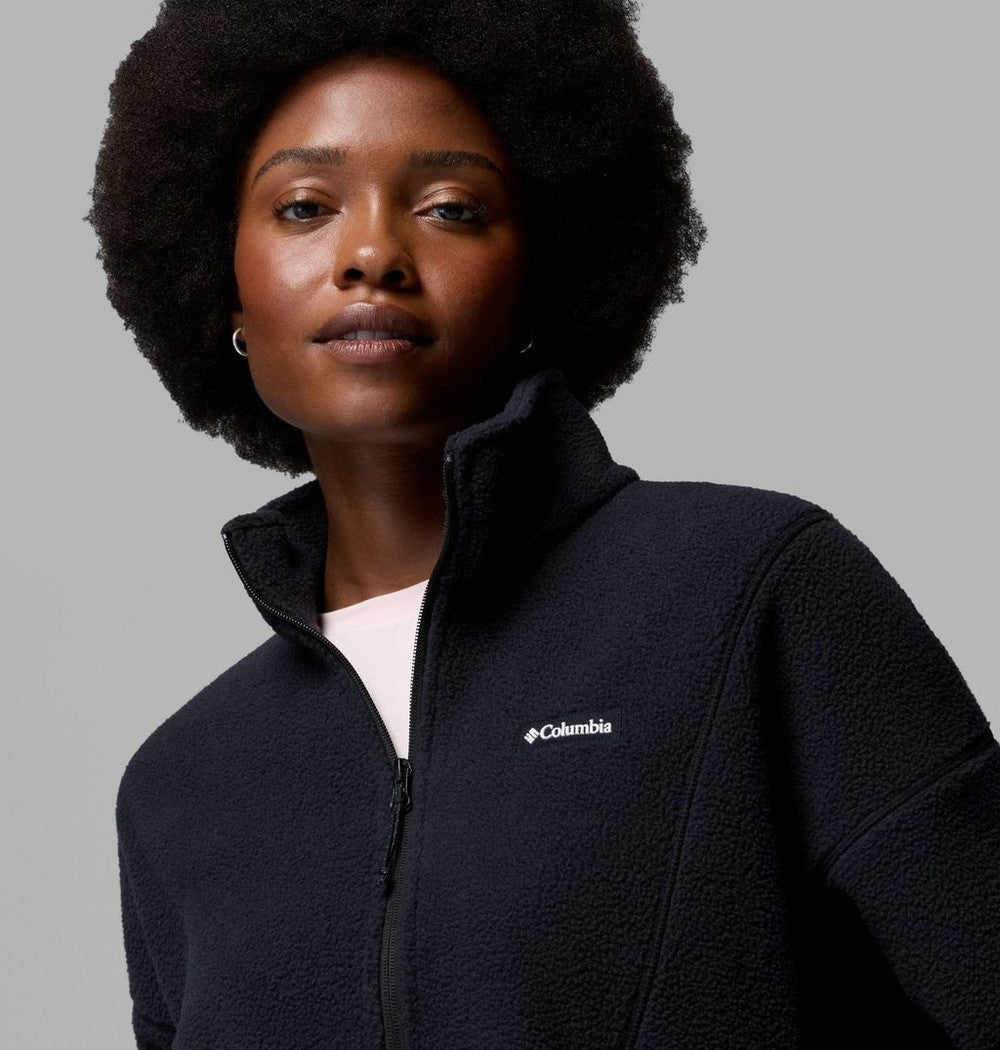 Women's Fleece Half-Zip Pullover - Blue Grey