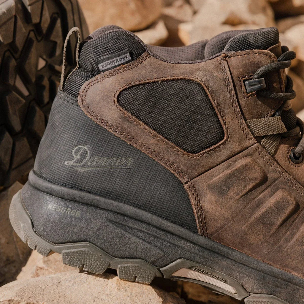 Women's Aluminum Toe Waterproof Work Boot - Brown/Olive
