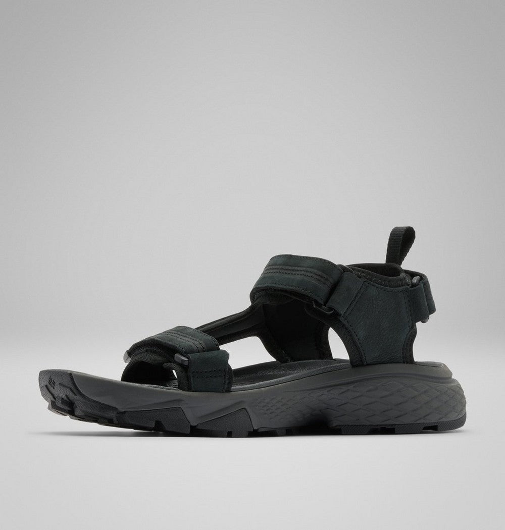 Men's Nubuck Leather Trail Sandal - Black