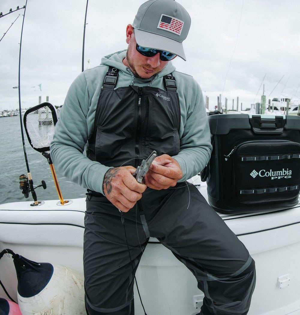 Men's Waterproof Fishing Bib - Black