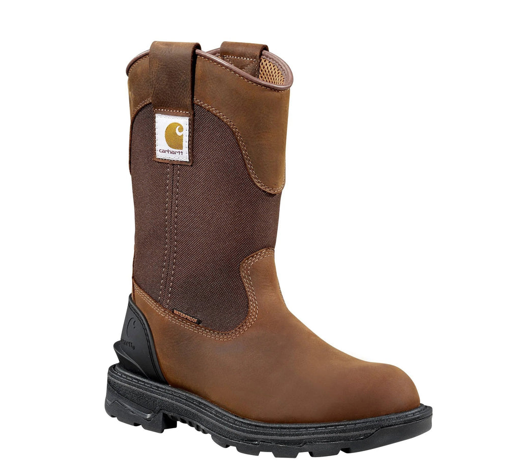 Women's 11-Inch Waterproof Pull-On Work Boot - Brown