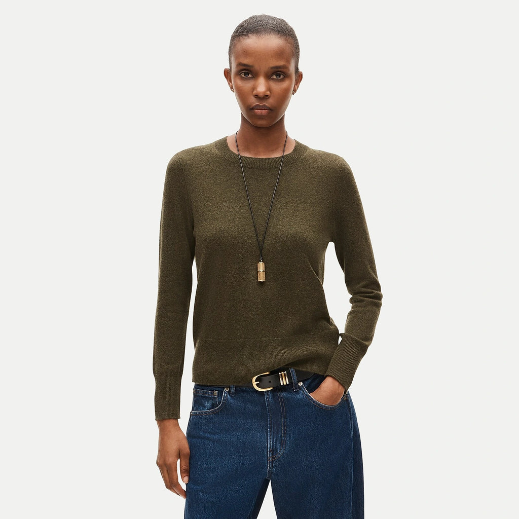 Cashmere Classic-Fit Crewneck Sweater - Black