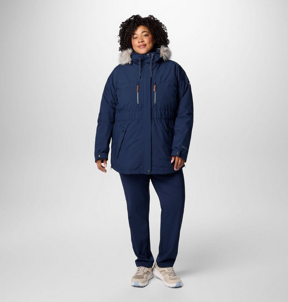 Women's Plus 3-In-1 Hooded Winter Jacket - Green