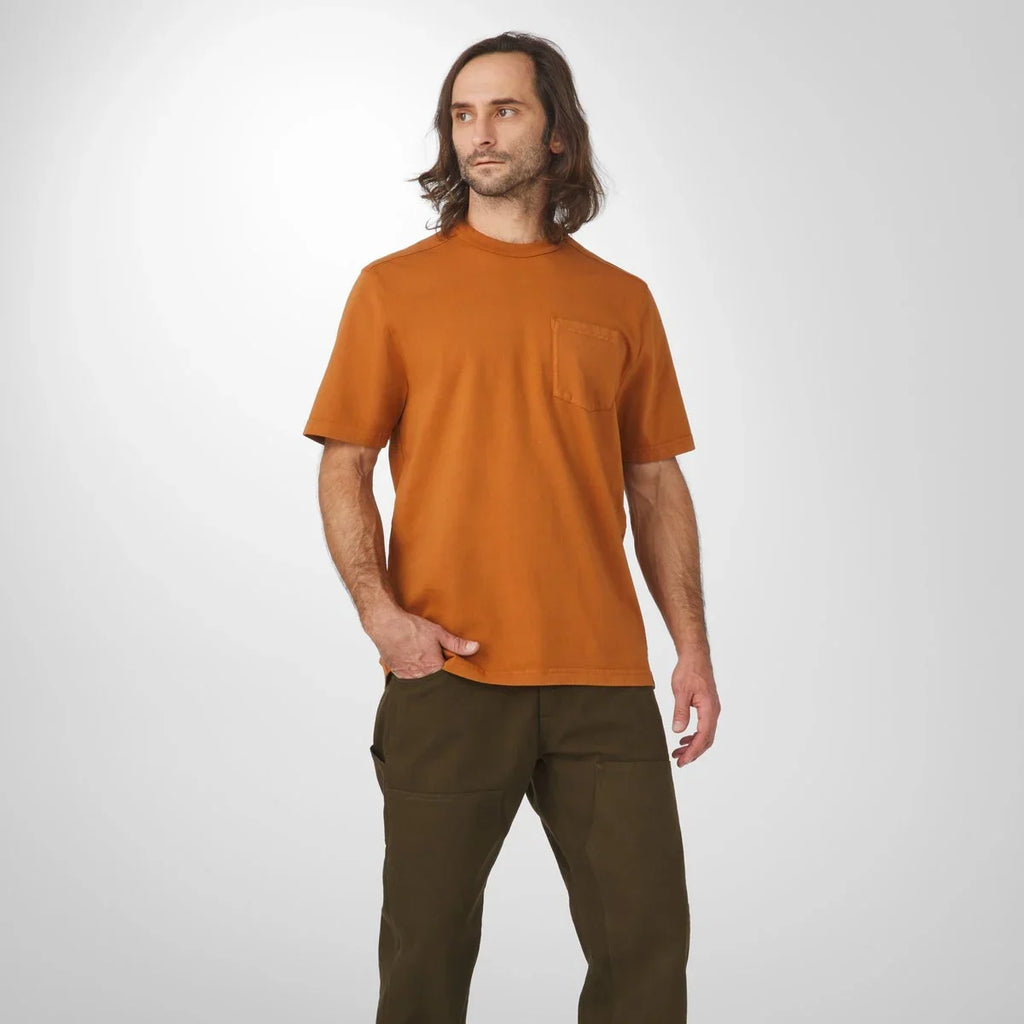 Heavyweight Slub Cotton Pocket T-Shirt - Ginger