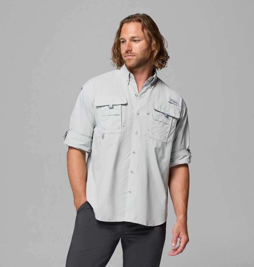 Men's Vented Long-Sleeve Fishing Shirt - Blue
