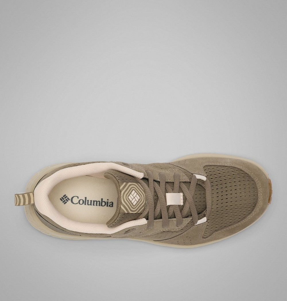 Women's Mesh And Suede Walking Shoe - Beige