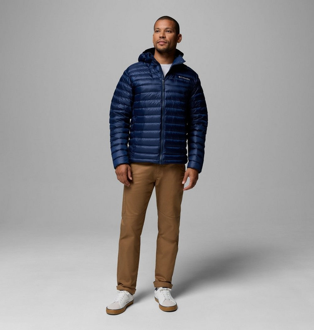Men's Packable Down Hooded Jacket - Blue