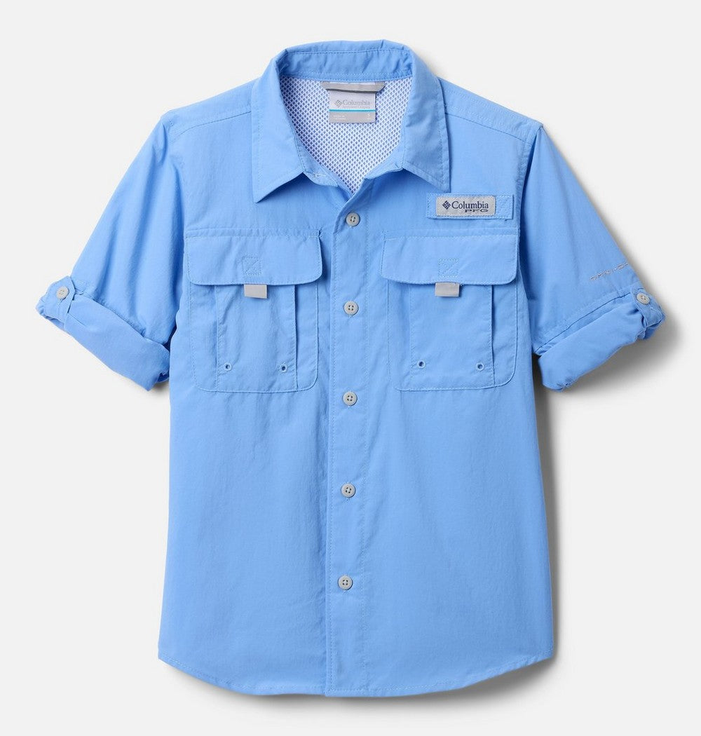 Boys' Long Sleeve Fishing Shirt - Grey