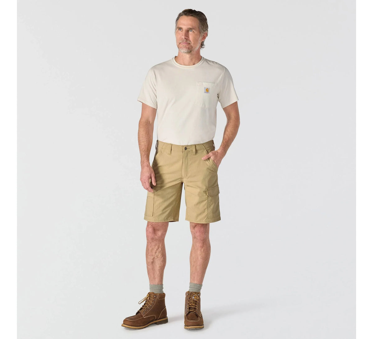 Men's Stretch Ripstop Cargo Shorts - Tan