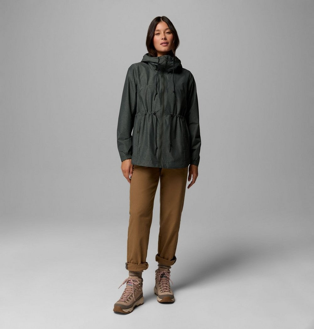 Women's Lightweight Hooded Rain Jacket - Fuchsia