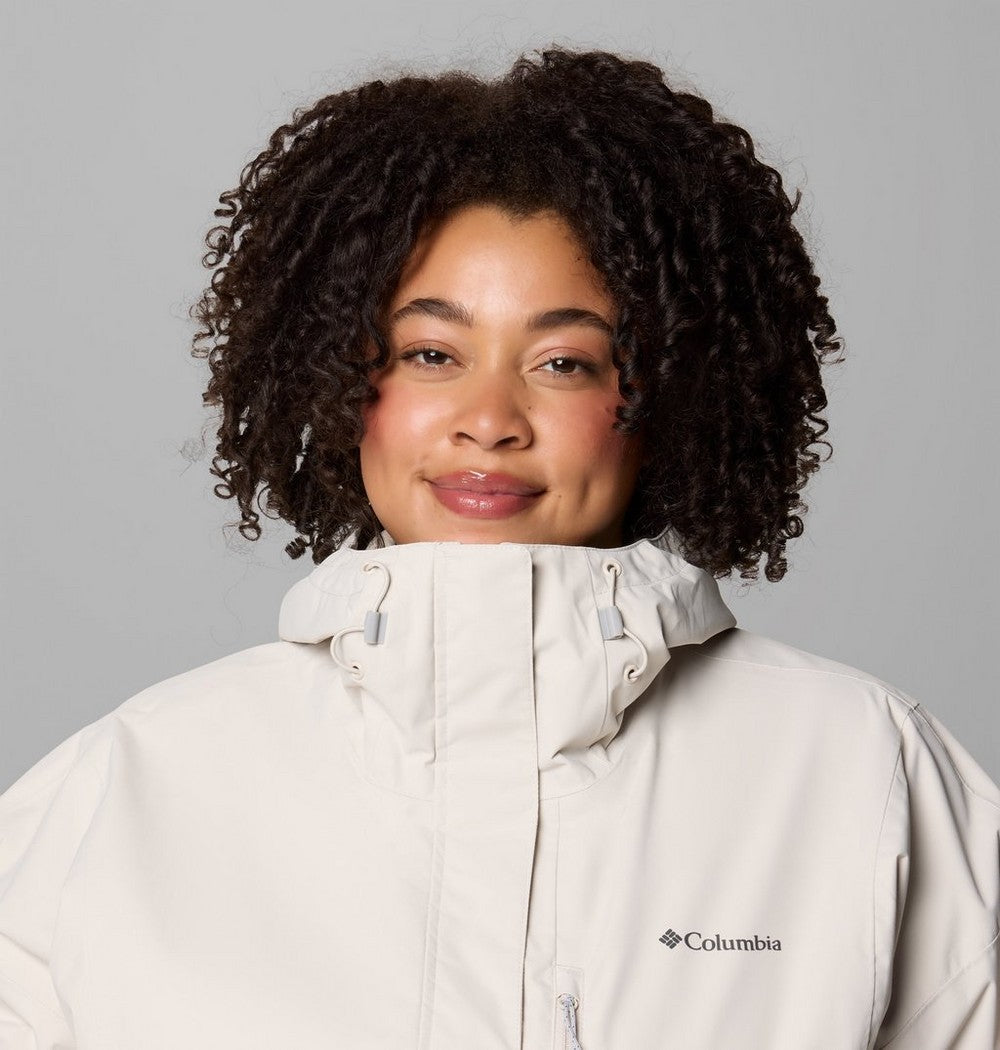 Women's Plus Size Waterproof Rain Jacket - Navy