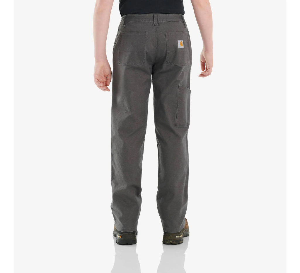 Boys' Stretch Canvas Boot-Cut Utility Pants - Gray