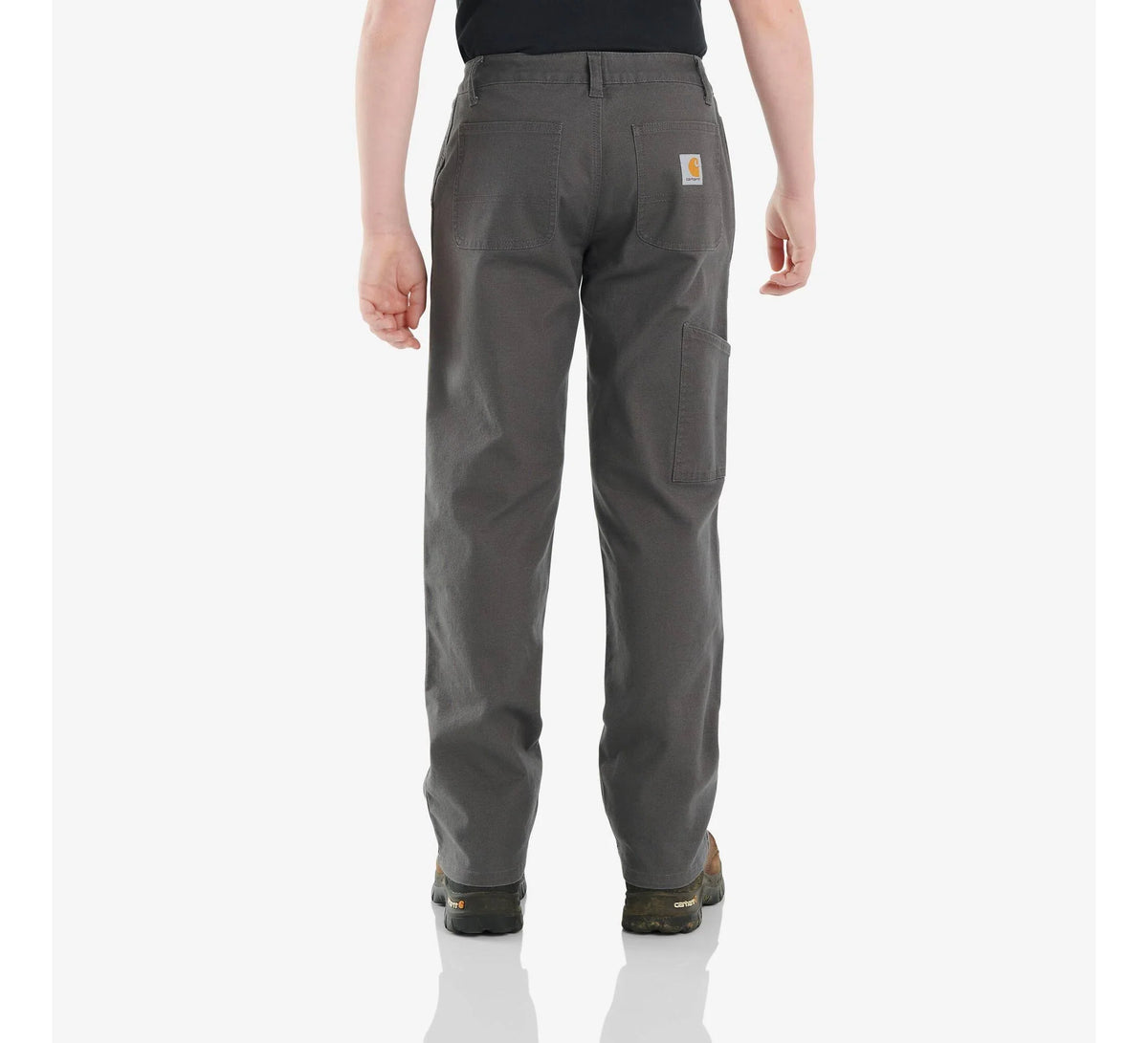 Boys' Stretch Canvas Boot-Cut Utility Pants - Gray