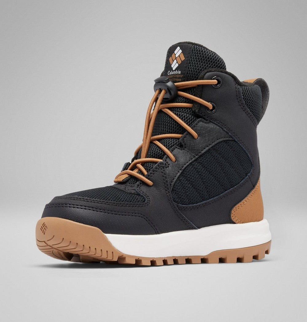 Kids' Insulated Waterproof Winter Boots - Black