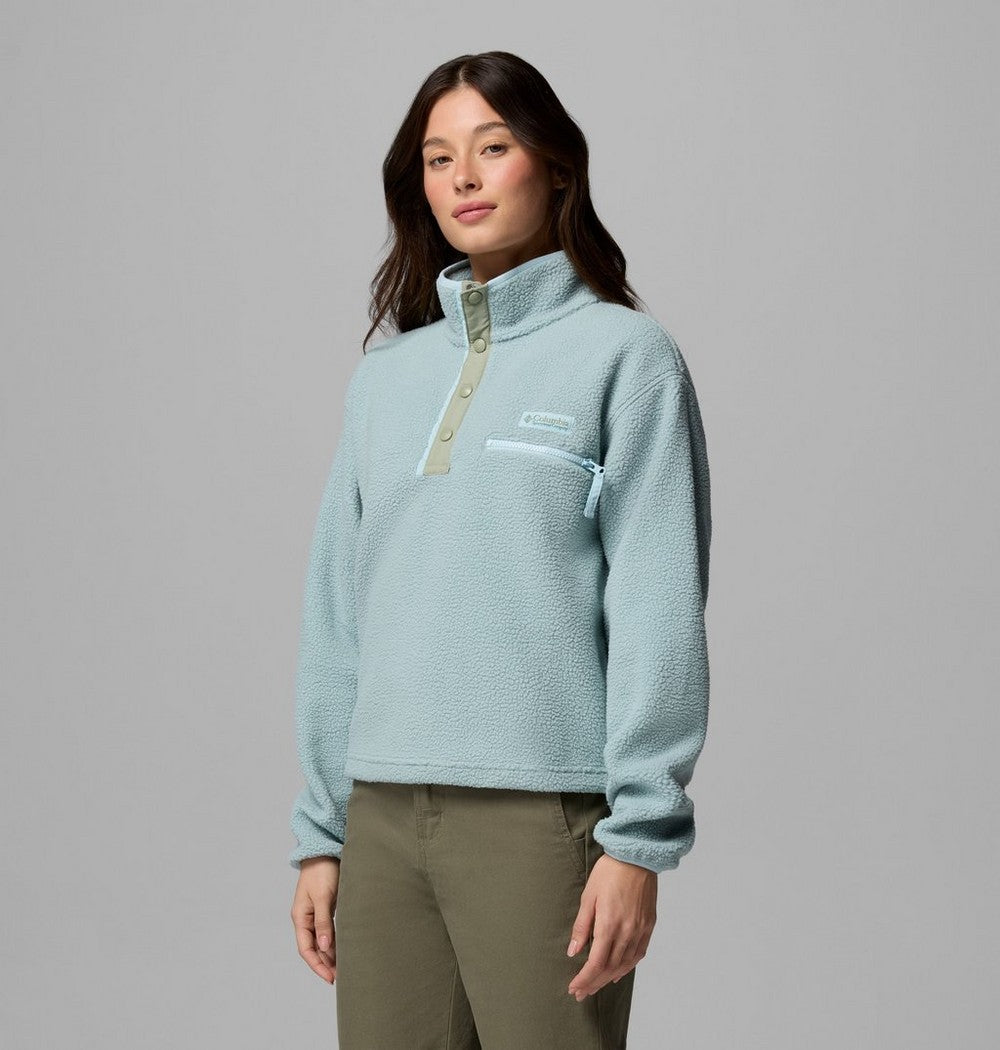 Women's Cropped Half-Snap Fleece Pullover