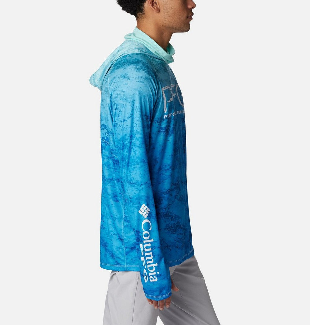 Men's Ventilated UPF 50 Sun Hoodie - Teal