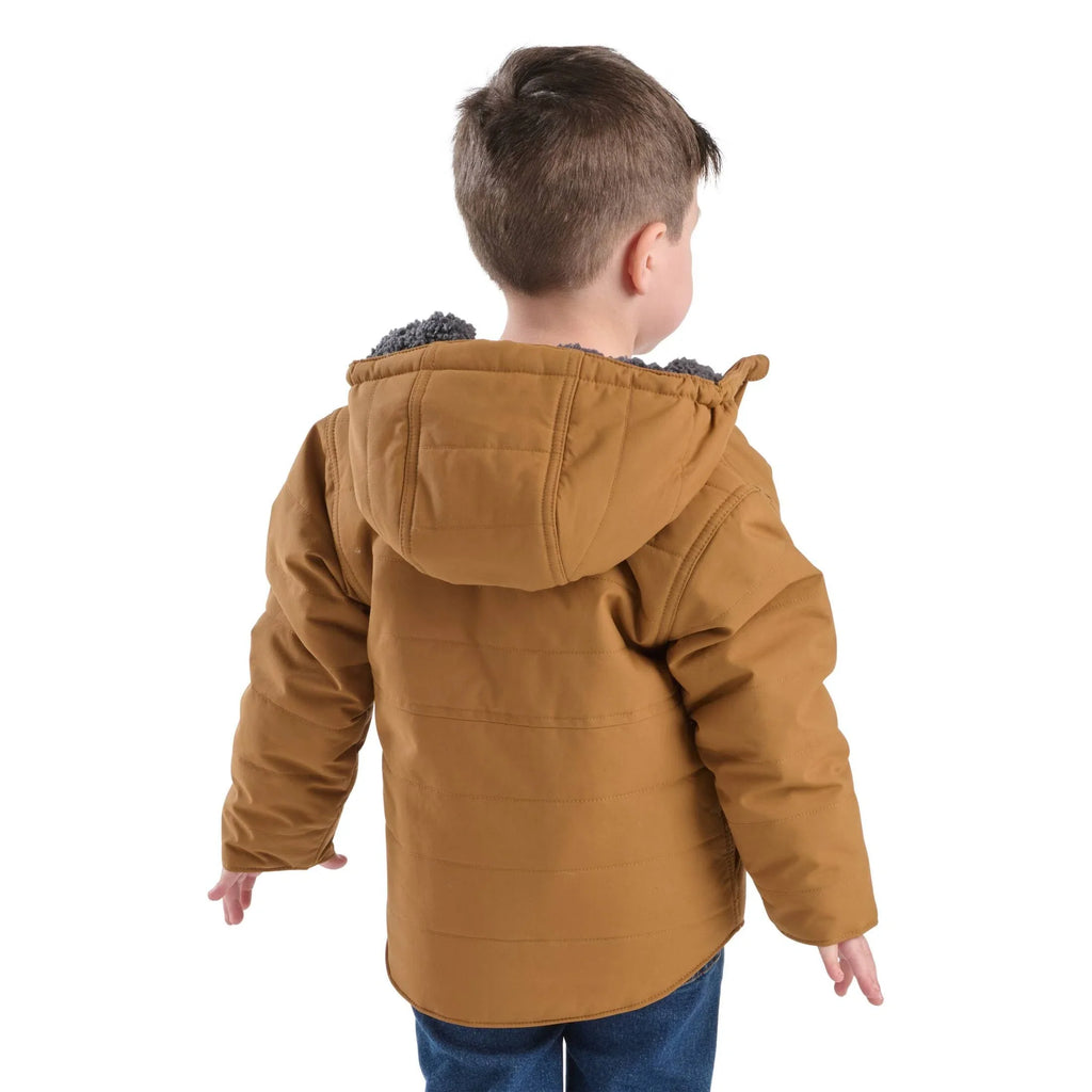 Baby & Toddler Insulated Hooded Jacket - Brown