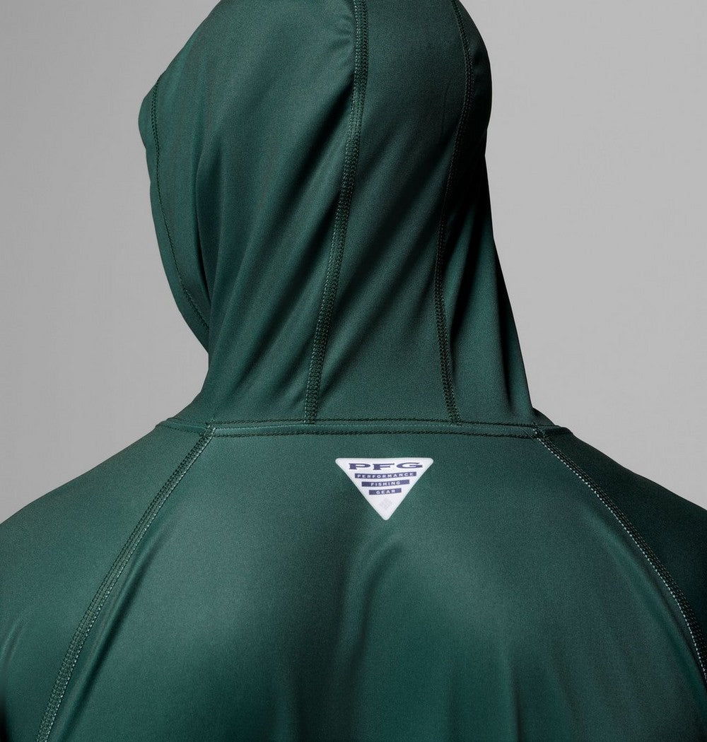 Men's UPF 50 Team Logo Sun Hoodie - Green