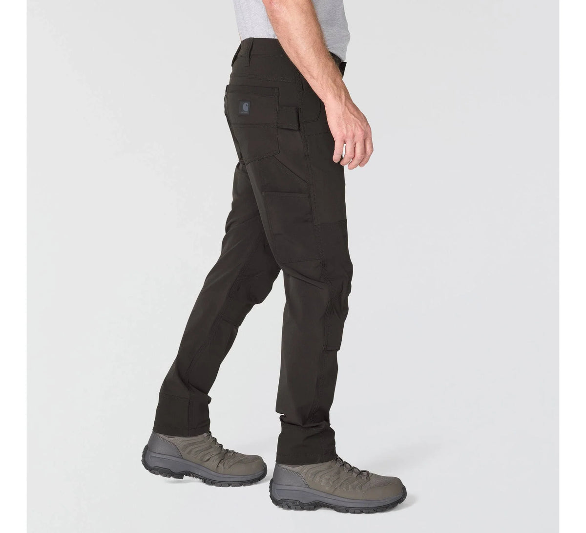 Water-Resistant Tapered Work Pants - Mud Gray