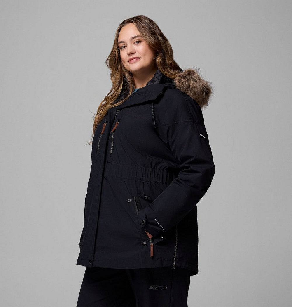 Women's Plus 3-In-1 Hooded Winter Jacket - Green