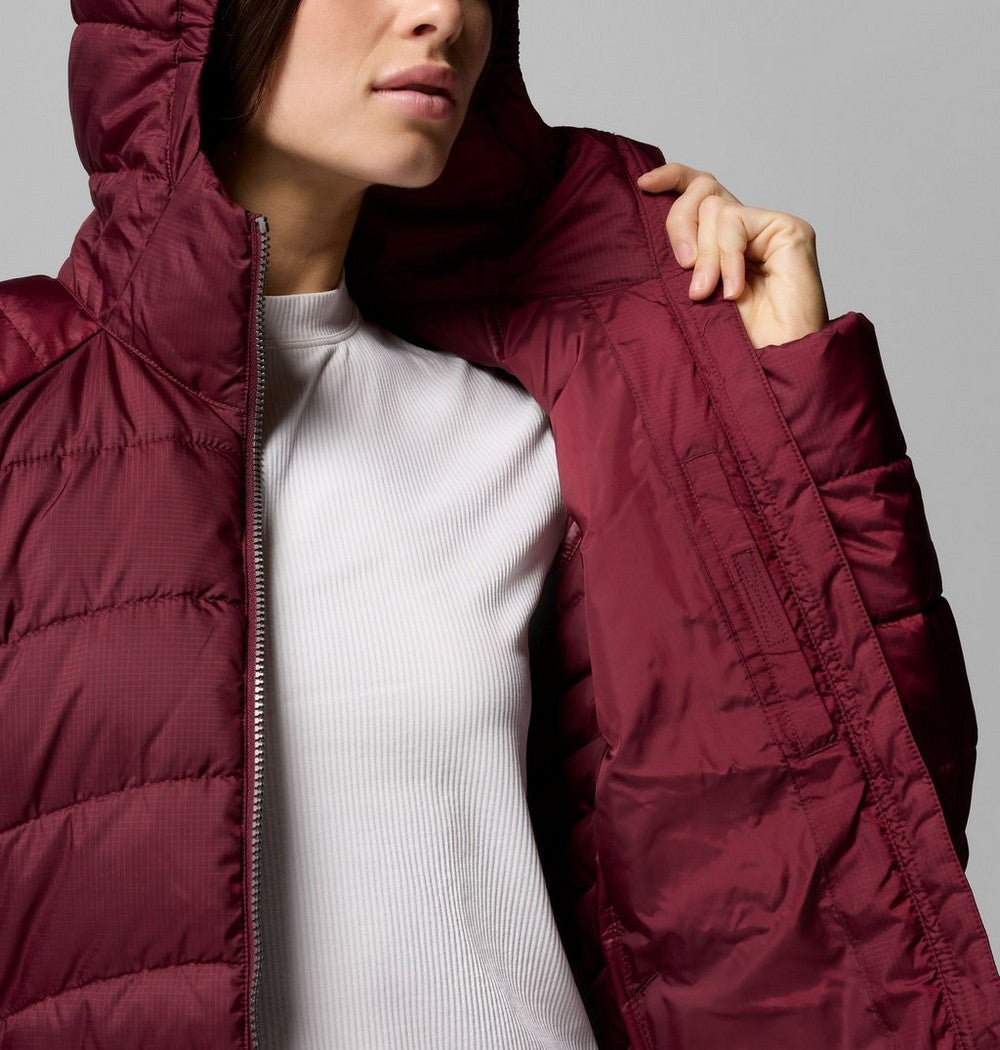 Women's Insulated Hooded Jacket - Wine