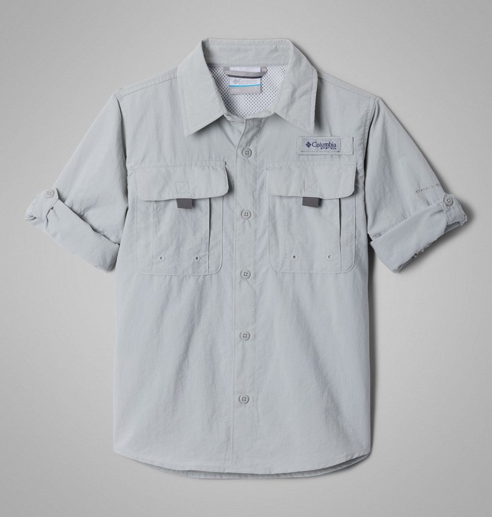Boys' Long Sleeve Fishing Shirt - Grey