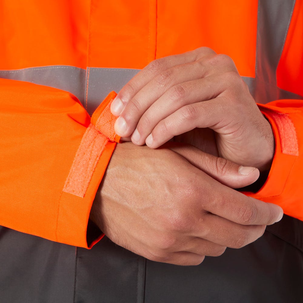 High-Visibility Insulated Winter Jacket - Orange