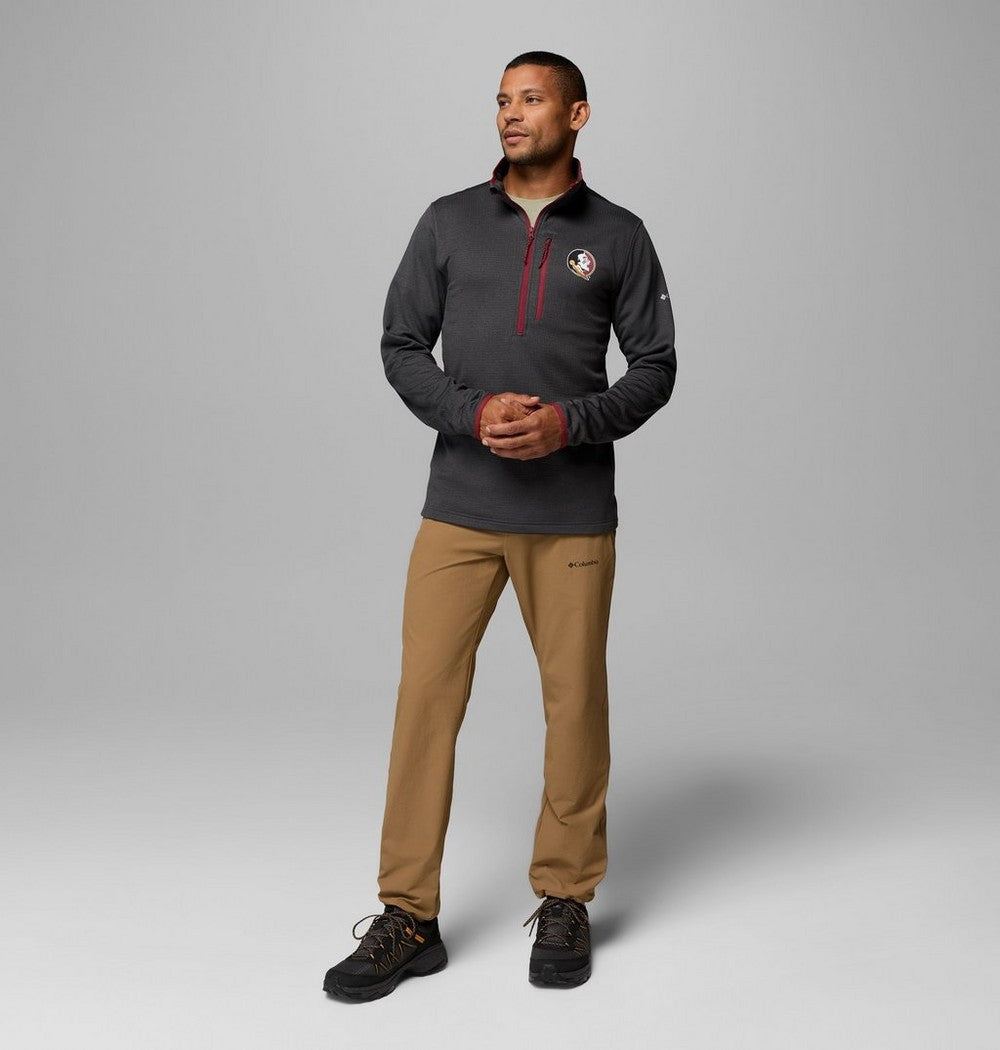 Men's Grid Fleece Half-Zip Pullover - Black