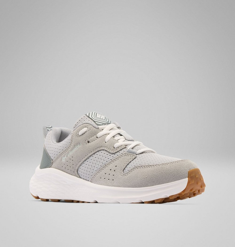 Women's Mesh And Suede Walking Shoe - Beige