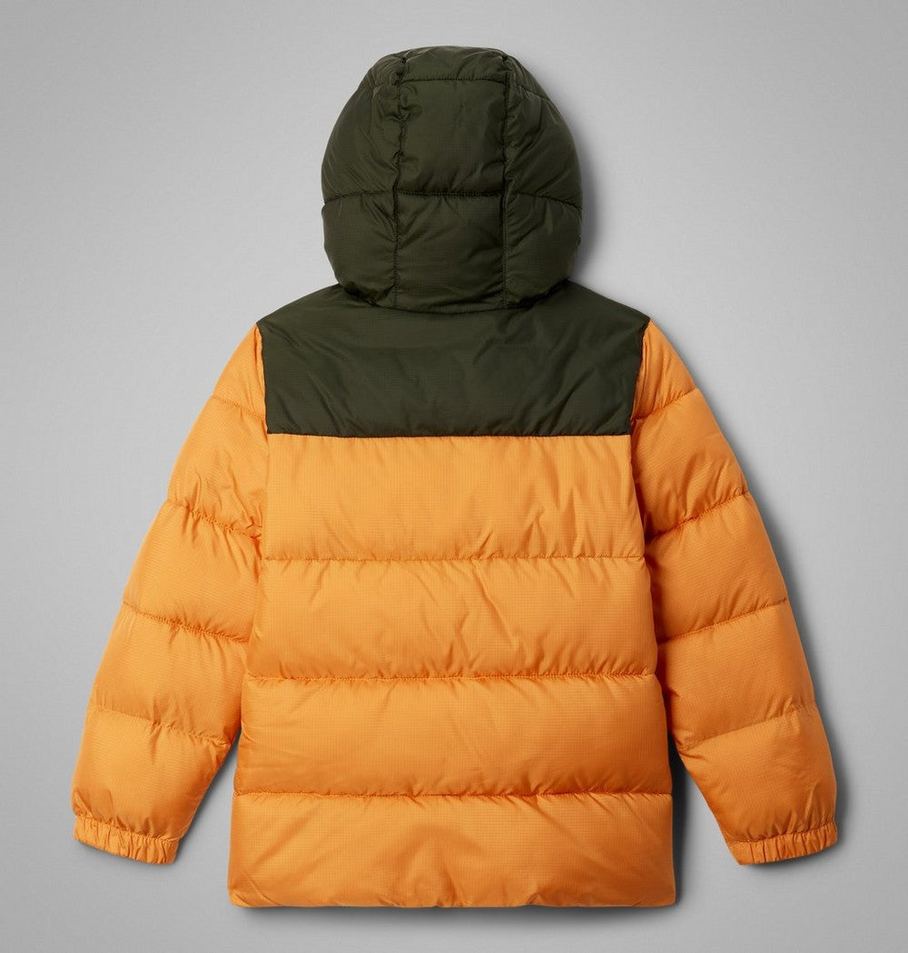 Kids' Hooded Insulated Puffer Jacket - Red Black