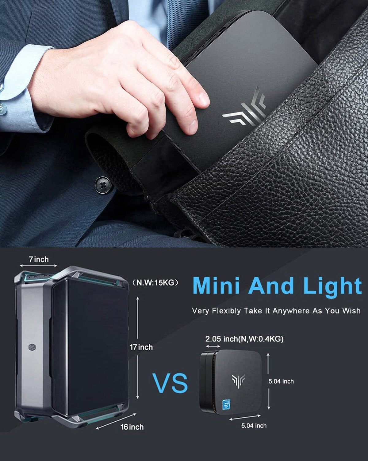 Kamrui Mini PC AK1 Pro 12GB RAM 256GB SSD