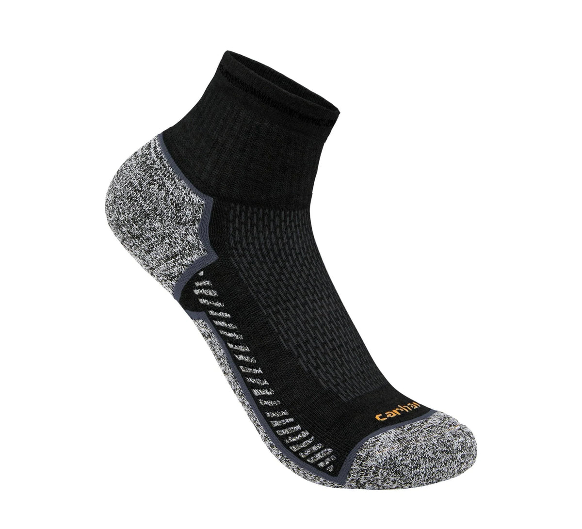 Midweight Quarter Socks 3-Pack - Black