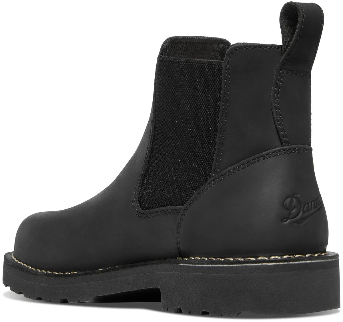 Men's 6-Inch Leather Work Chelsea Boot - Black