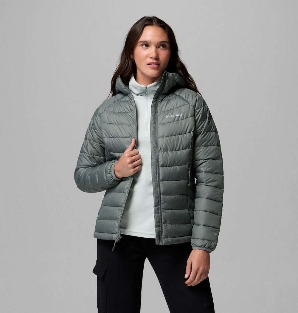 Women's Hooded Puffer Jacket - Navy