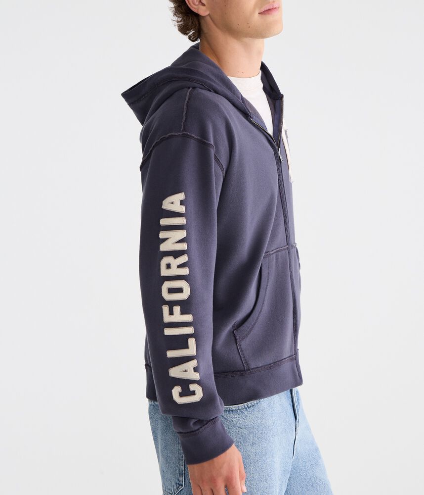 Men's Boxy Full-Zip Graphic Hoodie