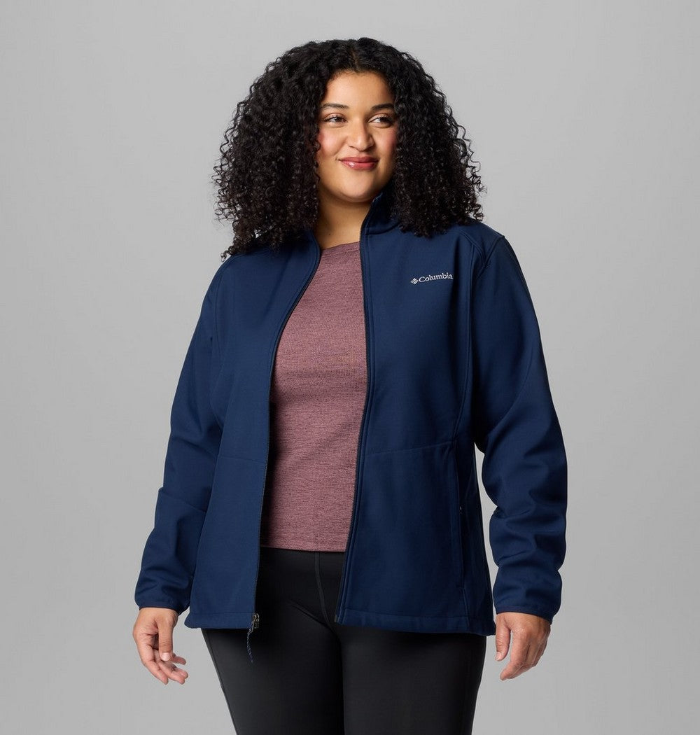 Women's Plus Size Softshell Jacket - Blue