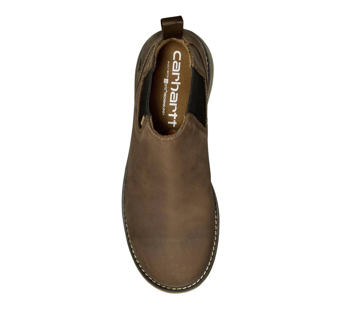 Men's Water-Resistant Steel Toe Pull-On Boot - Brown