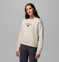 Women's Quilted Crewneck Sweatshirt - Gray