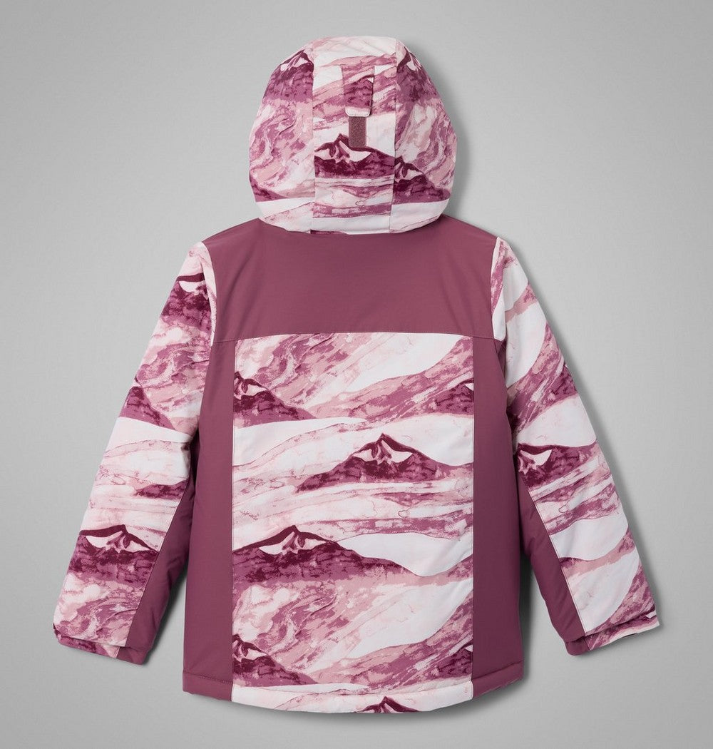 Girls' Insulated Printed Winter Jacket - Blue