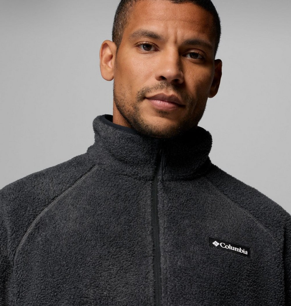 Men's Fleece Half-Zip Pullover - Dark Grey