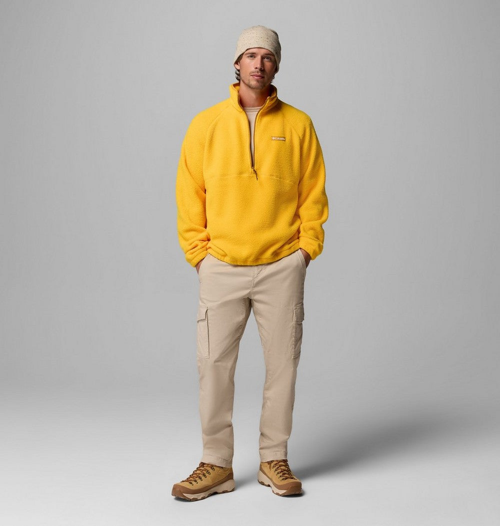 Men's Fleece Half-Zip Pullover - Dark Grey
