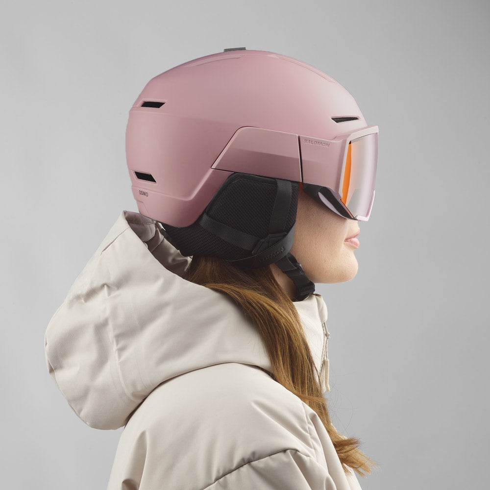 Adjustable Ski Helmet With Visor - Black