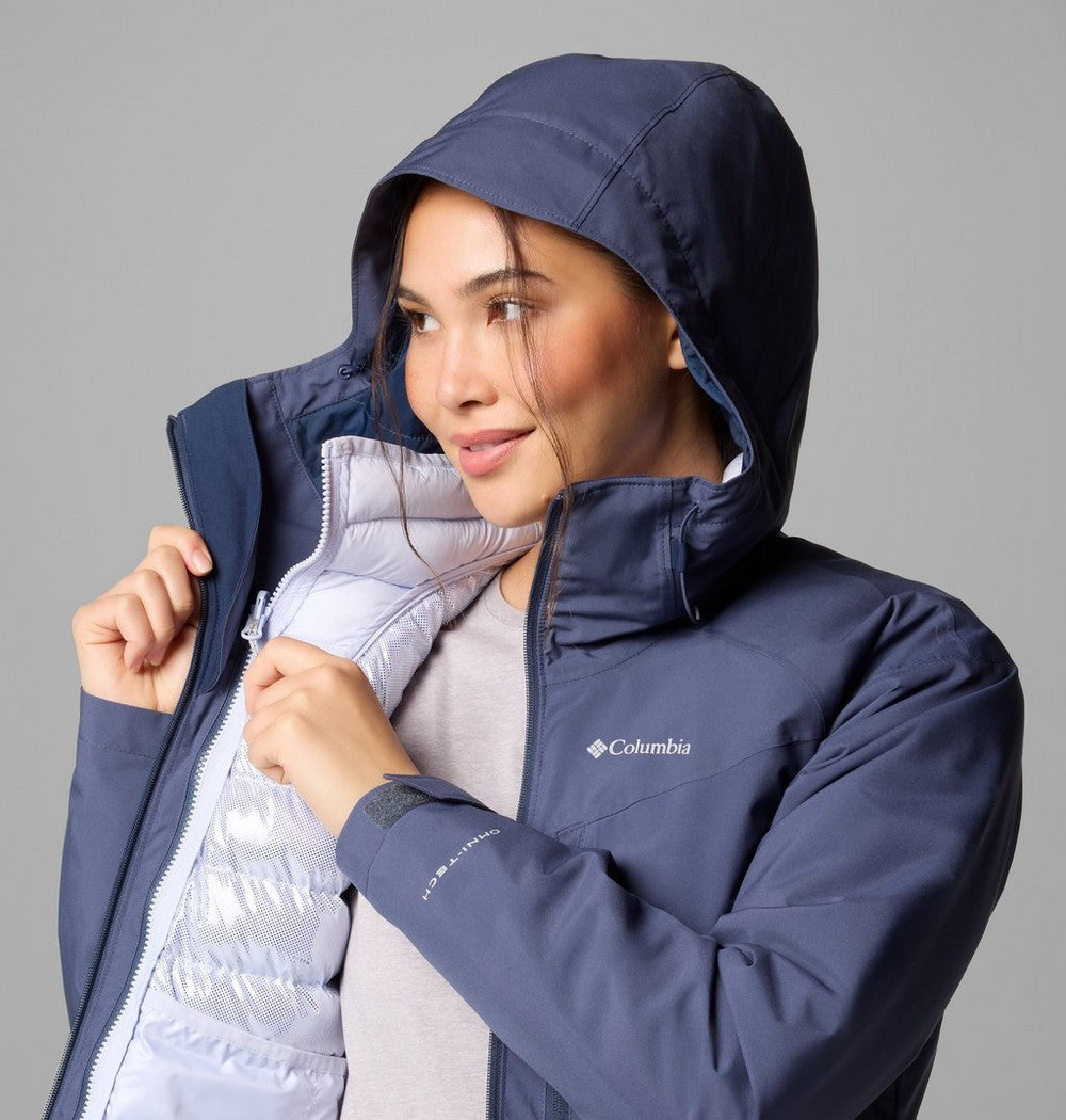 Women's 3-In-1 Waterproof Jacket - Brown