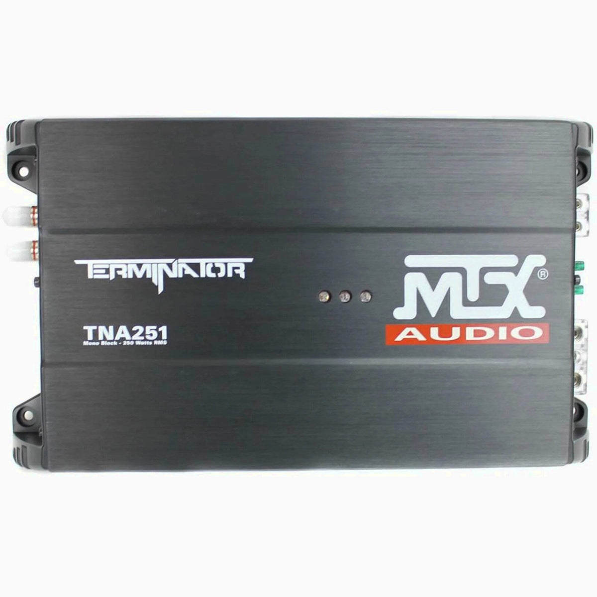 MTX Terminator Dual Loaded 12in 1200W Car Subwoofer Enclosure With Amplifier And 8-Gauge Amp Kit