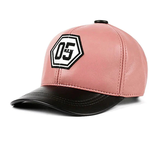 05 Genuine Leather Baseball Cap