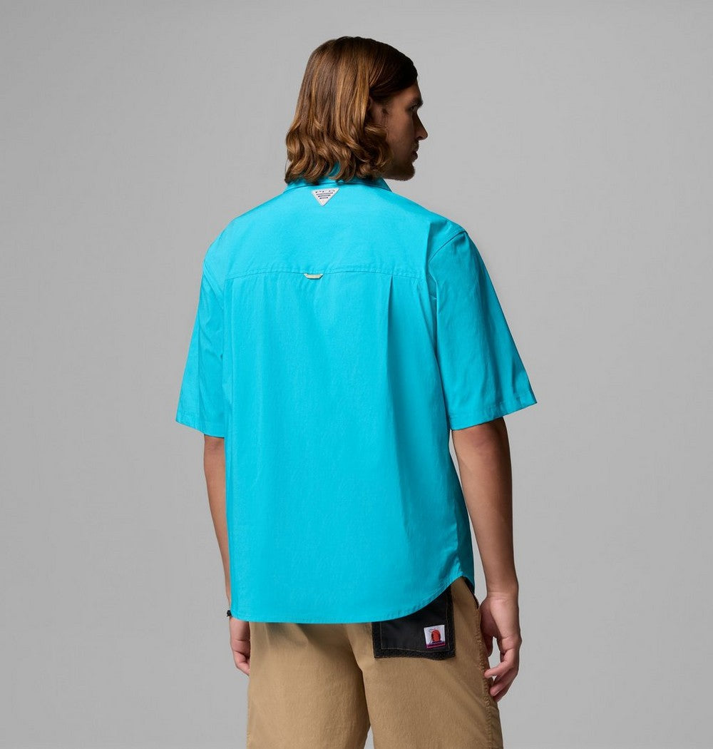 Men's Short Sleeve Fishing Shirt - Teal